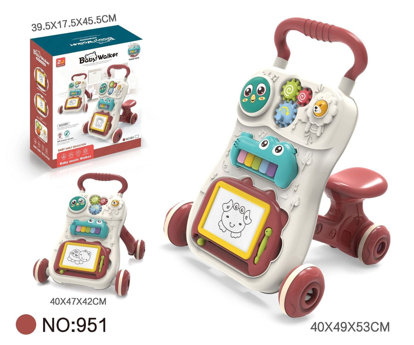 Multifunctional Baby Walker Toy with Music LuxuryLifeWay Online Store