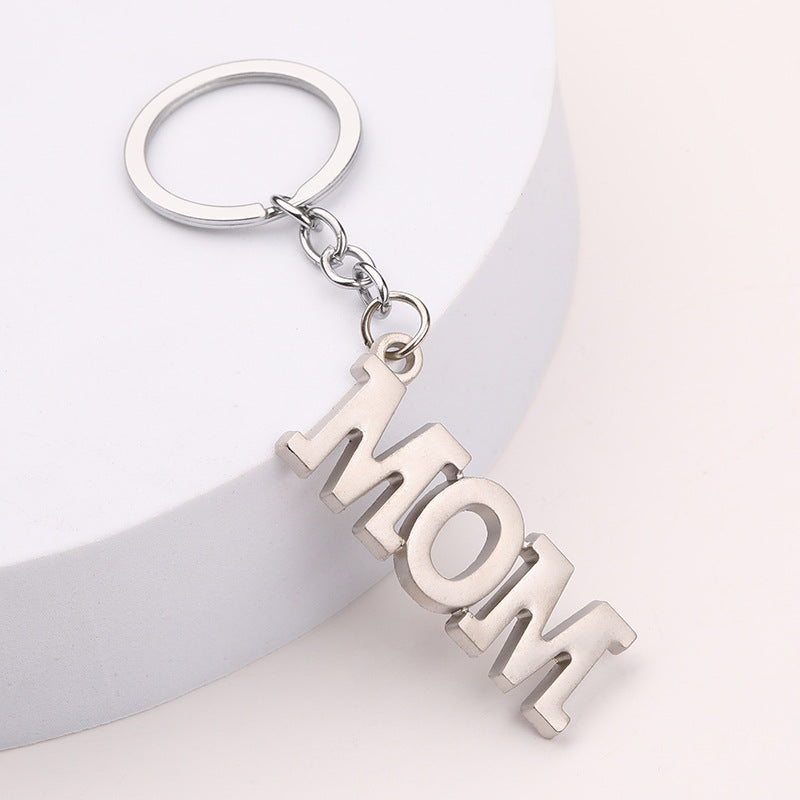 Creative Father Mother's Day Gift Zinc Alloy Letter Keychain LuxuryLifeWay Online Store