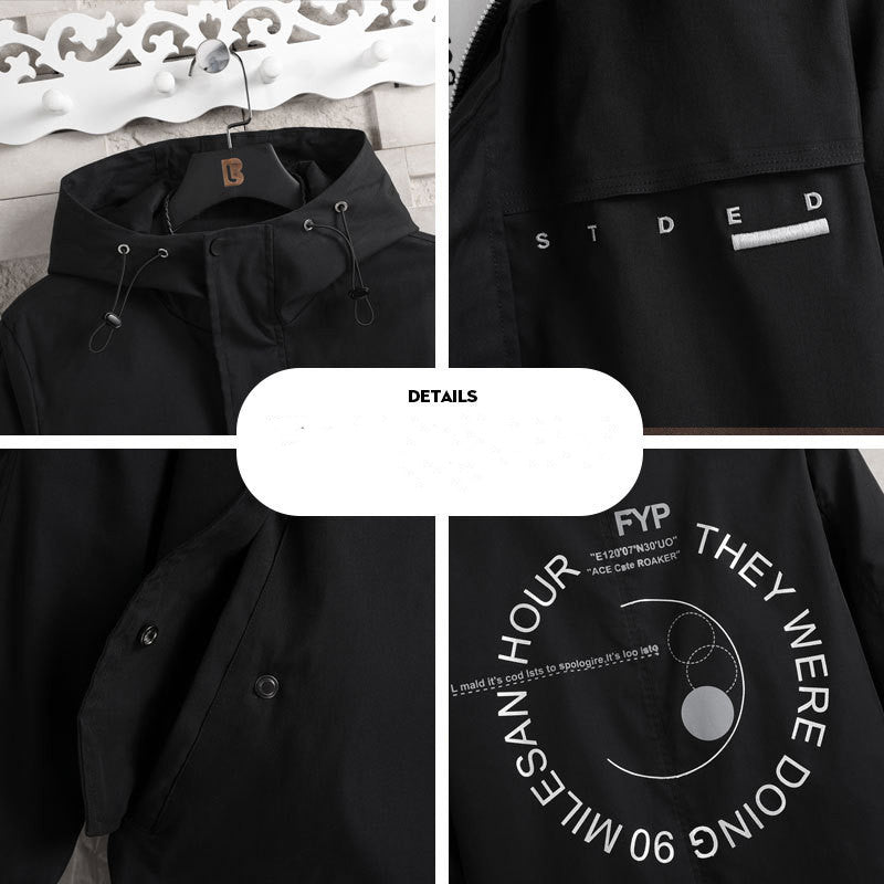 Plus Size Men's Fashion Jacket for Autumn/Winter Pi-Mart