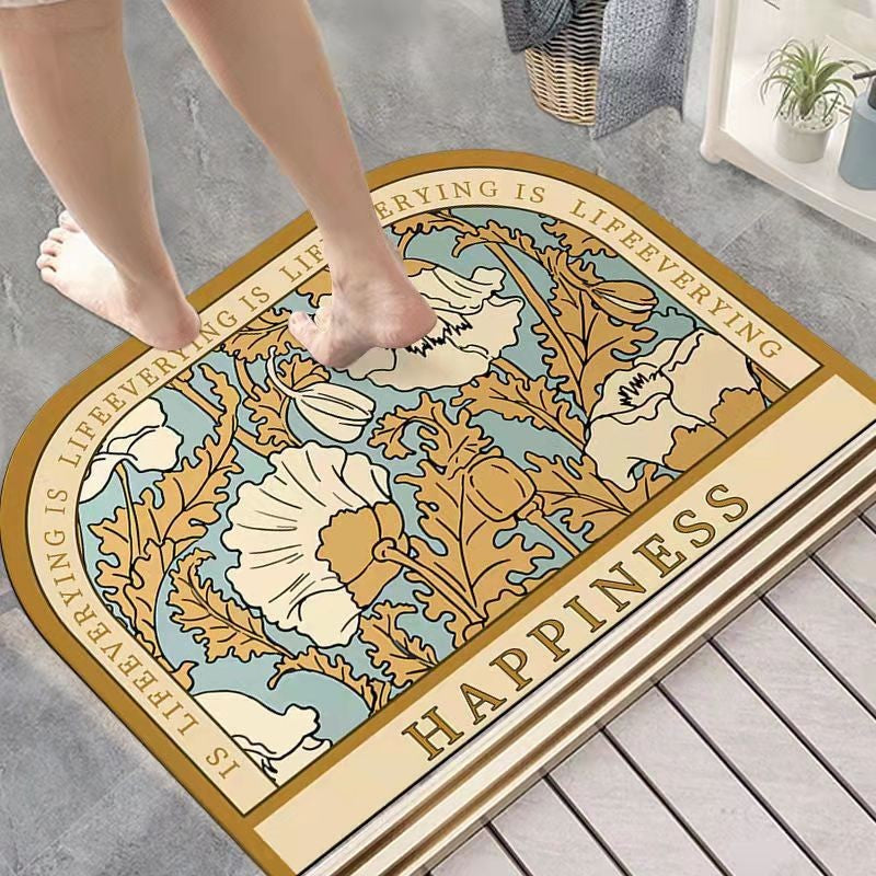 Diatom Mud Floor Mat Nordic Style Bathroom Non-slip Absorbent
