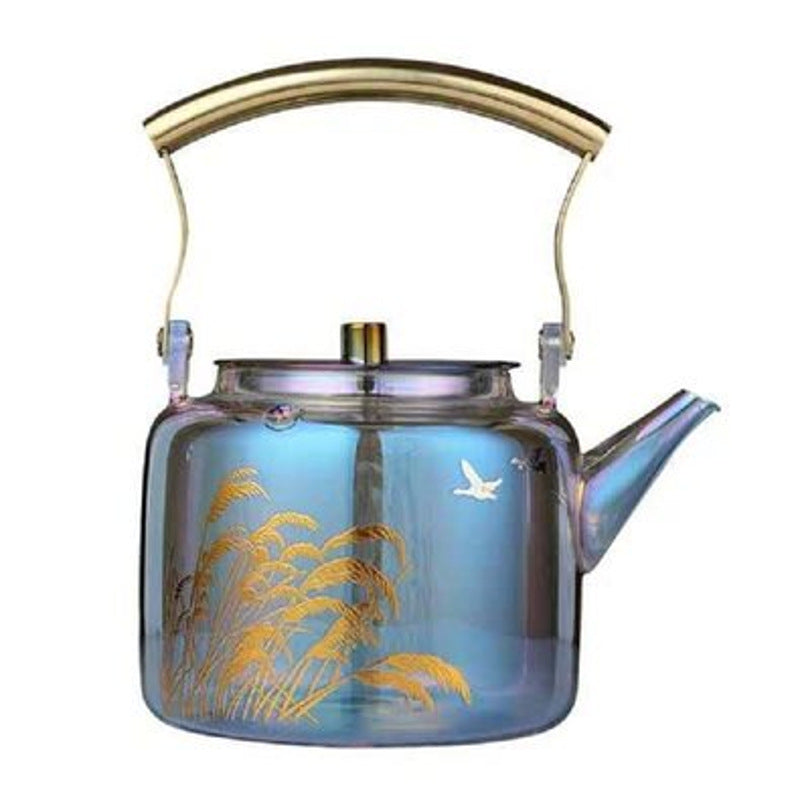 Large Capacity Heat-resistant Glass Colorful Kettle PearlNestDecor.com