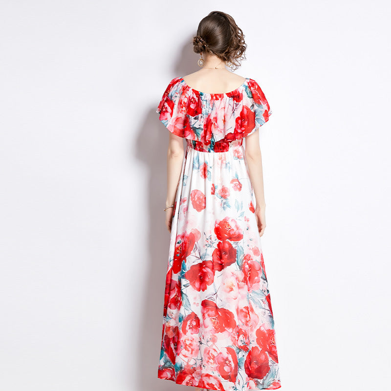 Summer Split Chiffon Dress Women NorixaFashion.com