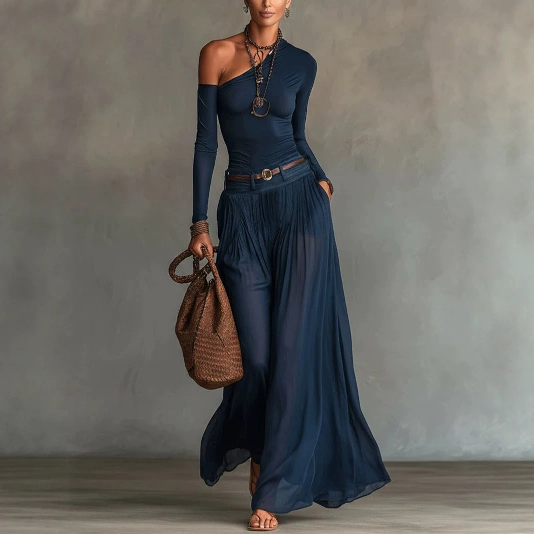 Long-sleeved Casual Dress For Commuting Home And Fashioncomfortable And Stylish NorixaFashion.com