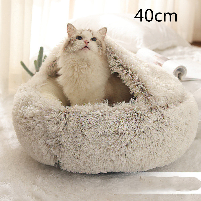 2-in-1 Plush Pet Bed Pets Fashion