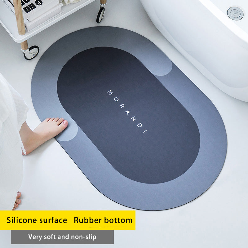 Diatom Mud Absorbent Pad Toilet Floor Mat Soft Non-slip