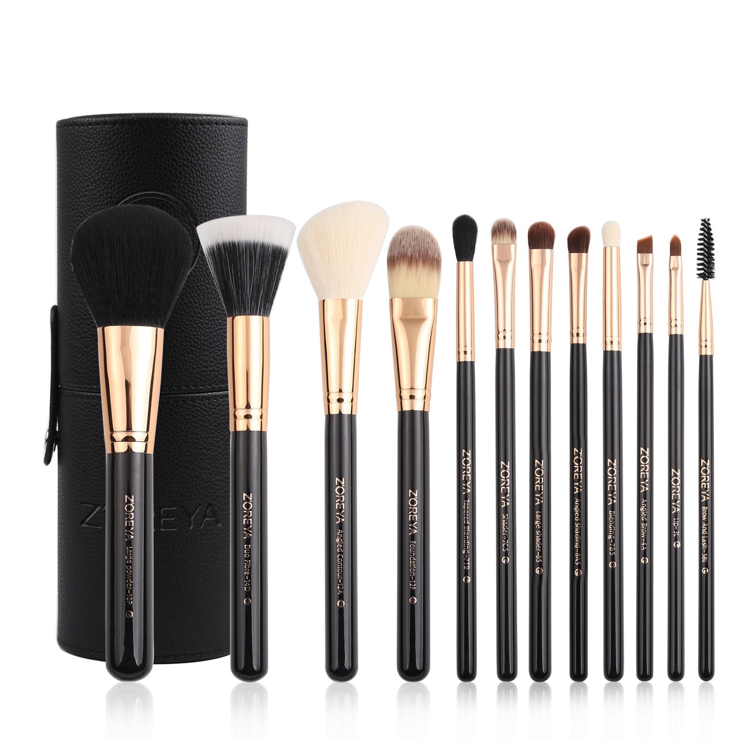 Zoreya 12-Piece Colorful Makeup Brush Set LadyShow.Store