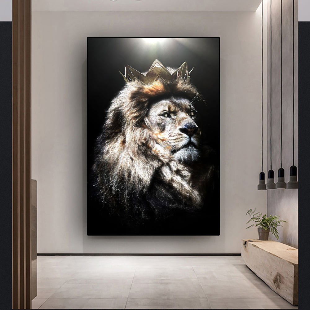 Living Room Decor Wall Decor Black Wildlife Canvas Poster Print PearlNestDecor.com