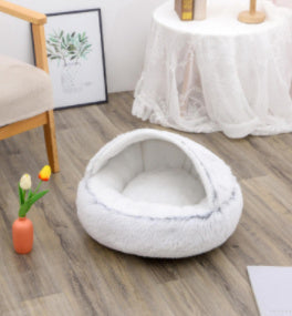 2-in-1 Plush Pet Bed Pets Fashion
