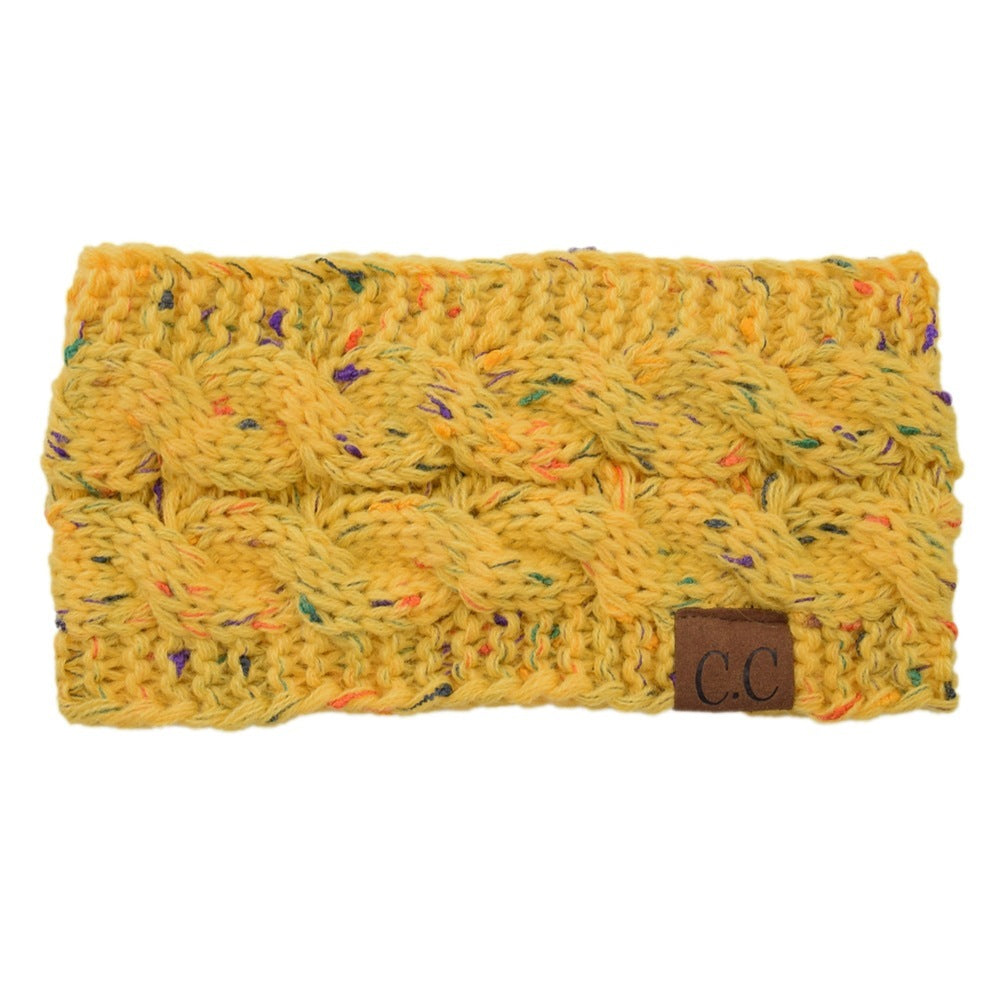 European And American Knitted Hairband Wool Variegated LadyShow.Store