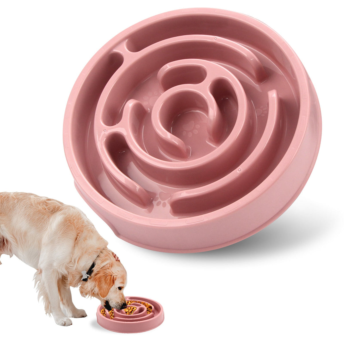 Slow Feeder Dog Bowls Silicone Dog Puzzle Feeder Bowl For Healthy Eating Puppy Slow Feeder Bowl Anti-Choking Dog Slow Feeder Bowls Pets Fashion