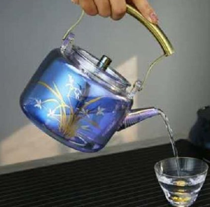 Large Capacity Heat-resistant Glass Colorful Kettle PearlNestDecor.com