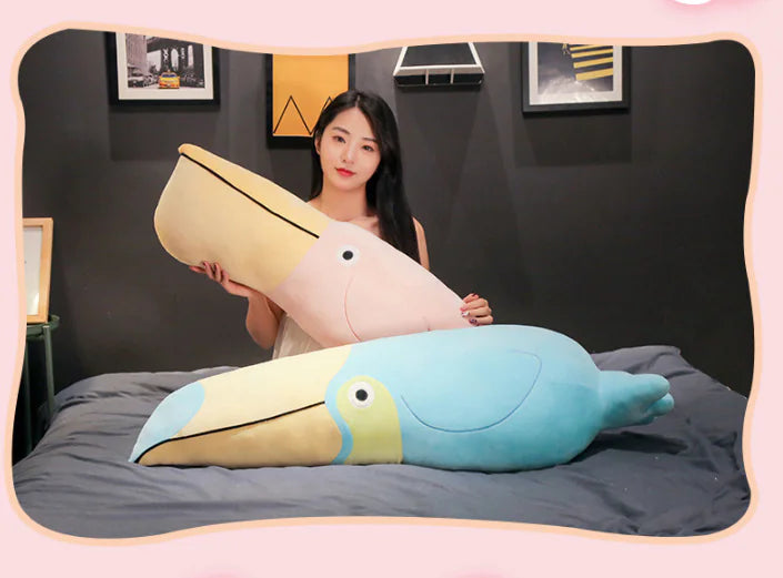 Cartoon Flamingo Parrot Plush Toy and Pillow Doll