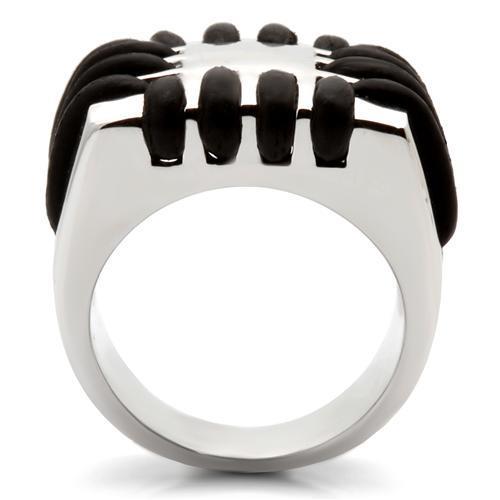 0W123 - Rhodium Brass Ring with No Stone LuxuryLifeWay Online Store