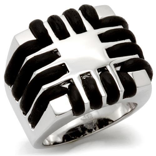 0W123 - Rhodium Brass Ring with No Stone LuxuryLifeWay Online Store