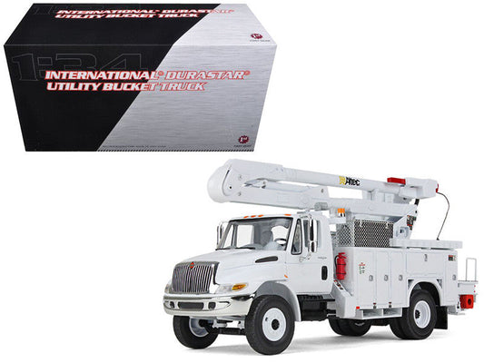 International DuraStar Utility Bucket Truck "Altec" White 1/34 Diecast Model by First Gear LuxuryLifeWay Online Store