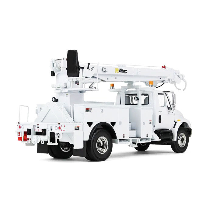 International DuraStar Truck with Digger Derrick Body "Altec" White 1/34 Diecast Model by First Gear LuxuryLifeWay Online Store