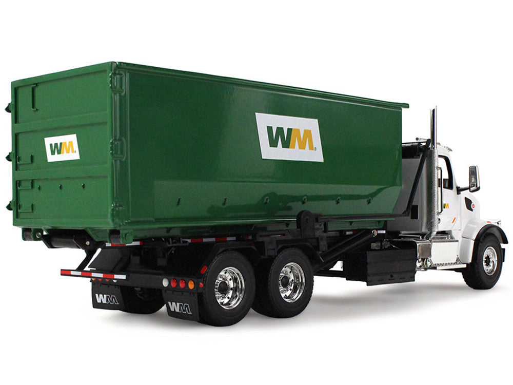 Peterbilt 567 Refuse Garbage Truck with 40 Yard Roll-Off Container "Waste Management" White and Green 1/34 Diecast Model by First Gear LuxuryLifeWay Online Store