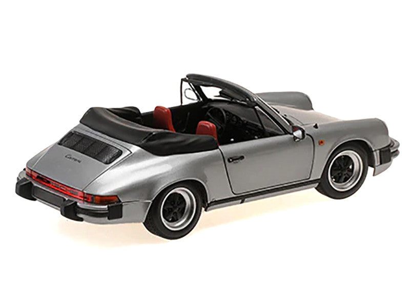 1983 Porsche 911 Carrera Cabriolet 3.2 Gray Metallic 1/18 Diecast Model Car by Minichamps LuxuryLifeWay Online Store