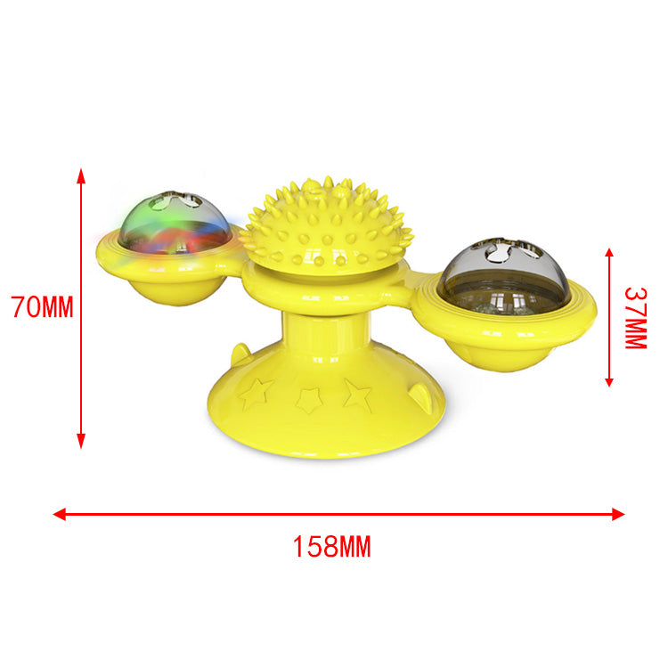 Sucker Turn Windmill Cat Toy Funny Cat Creative Spin Ball Pets Fashion