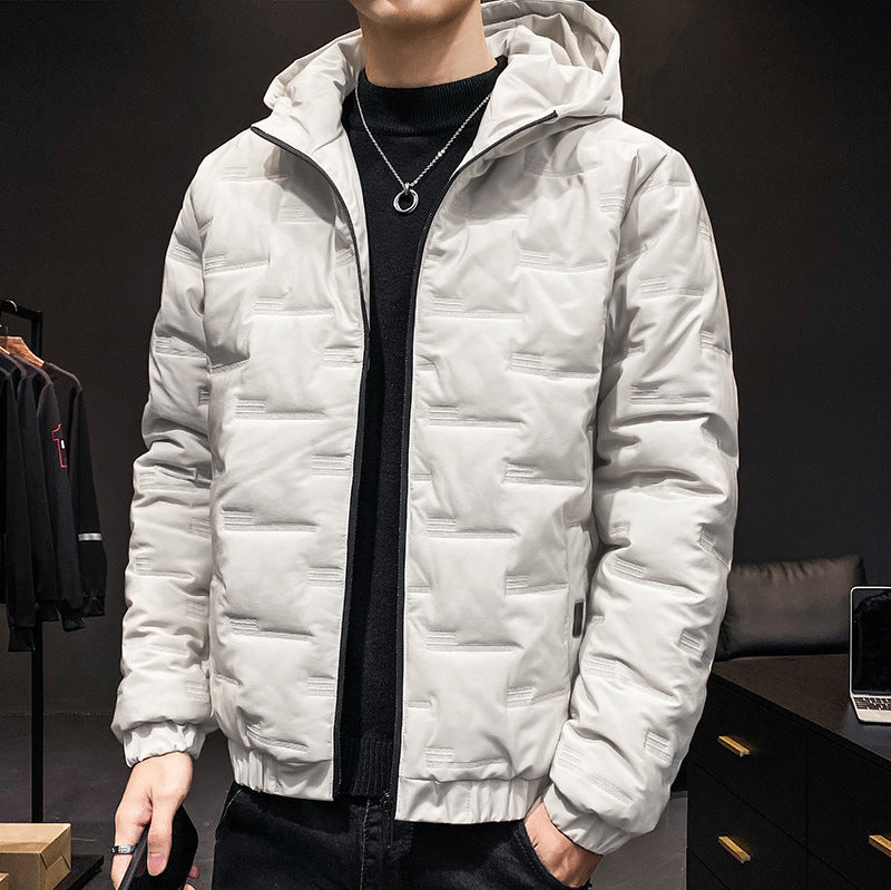 Winter cotton-padded casual coat jacket hooded CJD