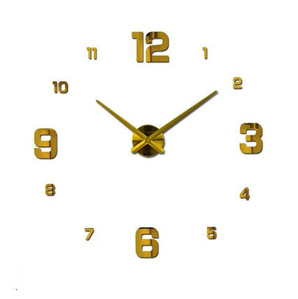 Creative Living Room Oversized 3D Digital Wall Clock PearlNestDecor.com
