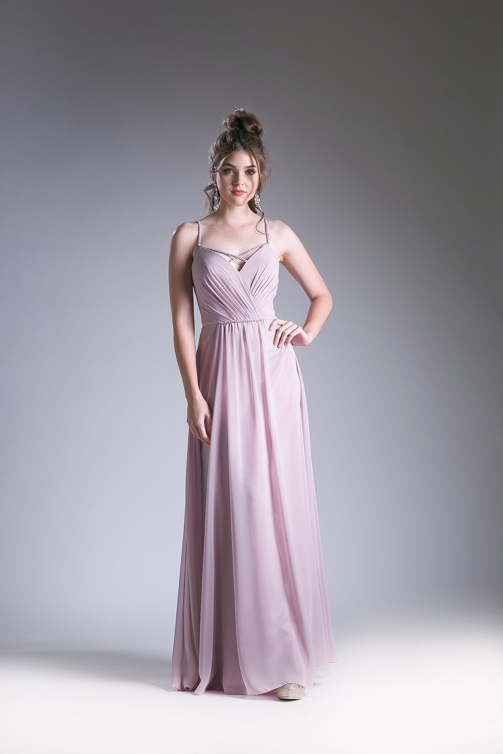 V Neckline With a Beaded Band Dress LuxuryLifeWay Online Store