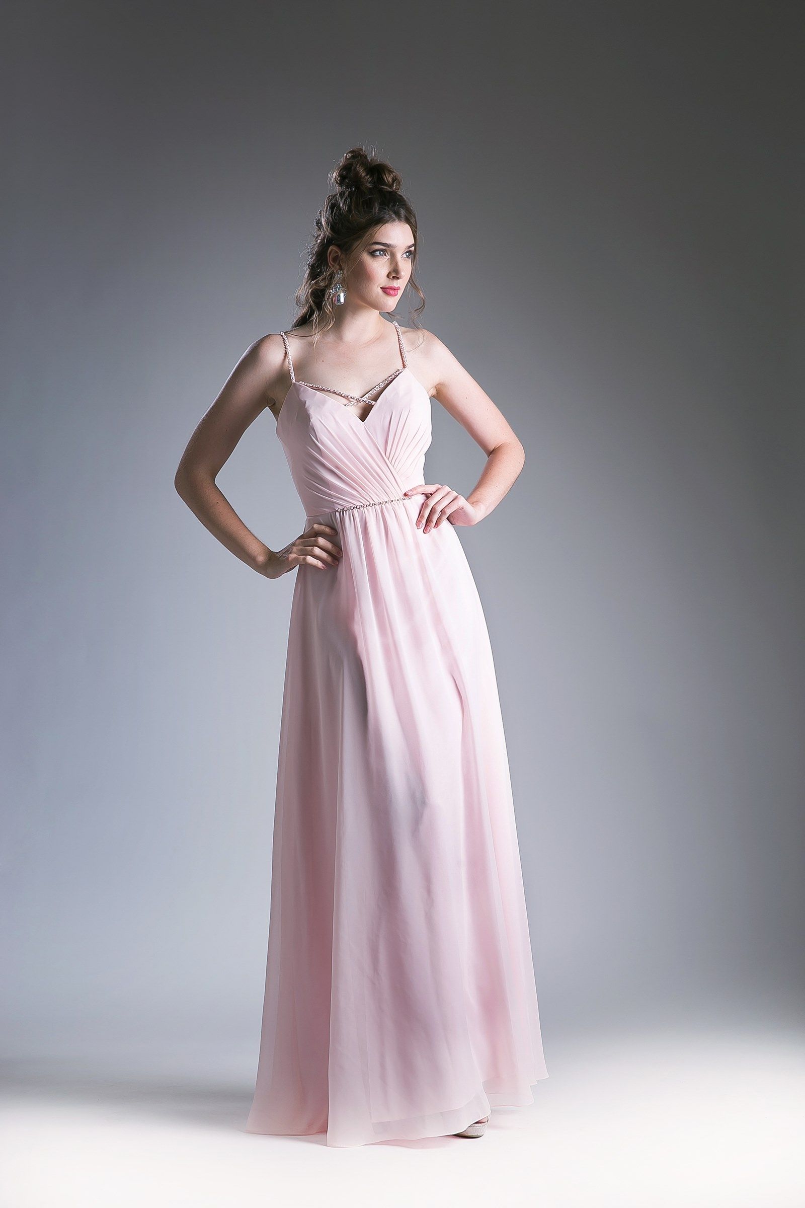 V Neckline With a Beaded Band Dress LuxuryLifeWay Online Store
