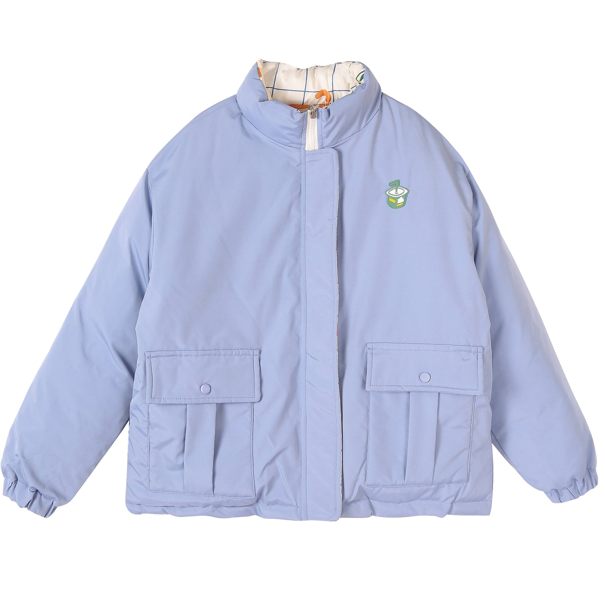 Women's Short Korean Style Loose-Fitting Padded Work Clothes Best YouTube Store
