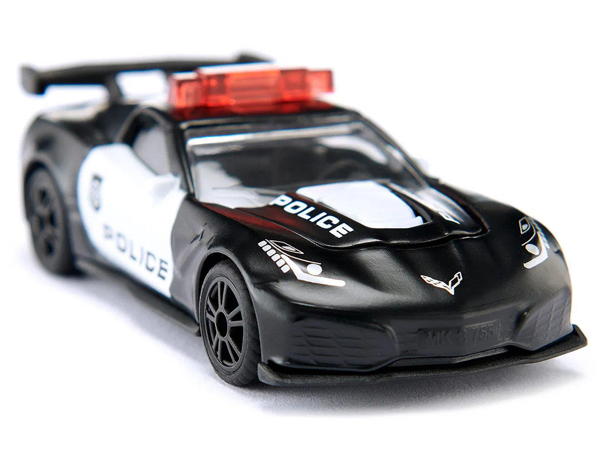 Chevrolet Corvette ZR1 Police Car Black and White Diecast Model Car by Siku LuxuryLifeWay Online Store