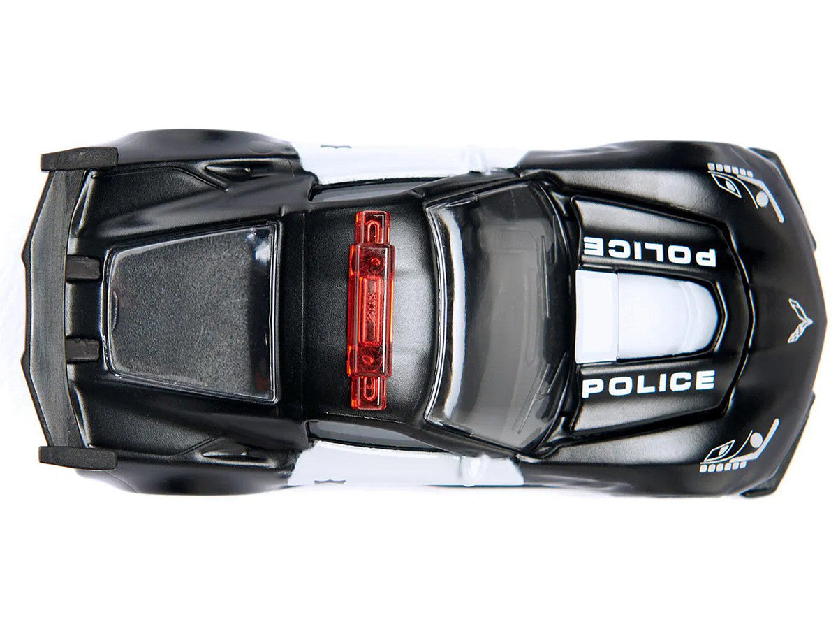 Chevrolet Corvette ZR1 Police Car Black and White Diecast Model Car by Siku LuxuryLifeWay Online Store