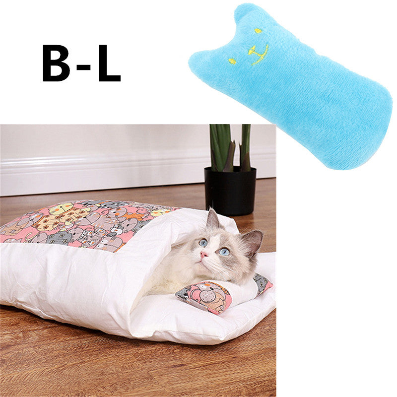 Winter Warm Cat Closed Removable And Washable Quilt Pets Fashion