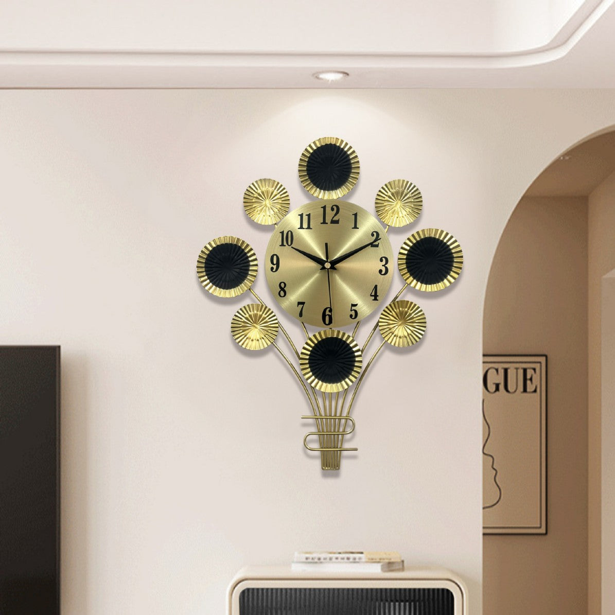 Fashionable Nordic Living Room Modern Minimalist Home Decor Wall Clock PearlNestDecor.com