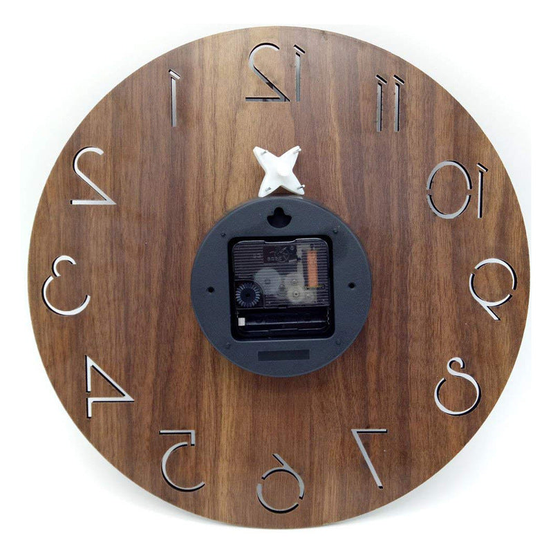 Wooden clock 12 "creative wall clock PearlNestDecor.com