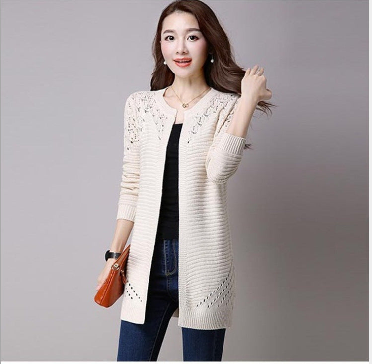Hollow Knit V-Neck Sweater NorixaFashion.com