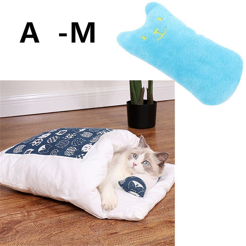 Winter Warm Cat Closed Removable And Washable Quilt Pets Fashion
