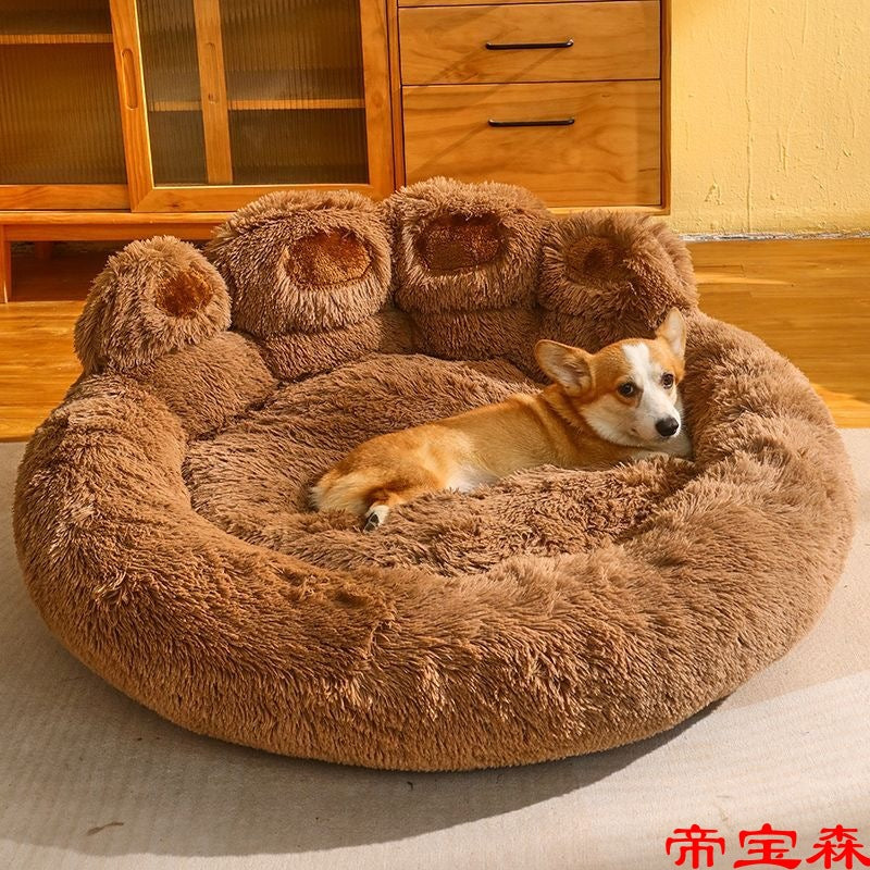 Kennel winter warm large dog Golden retriever bed Four seasons universal deep sleep cat kennel winter pet supplies LuxuryLifeWay Online Store