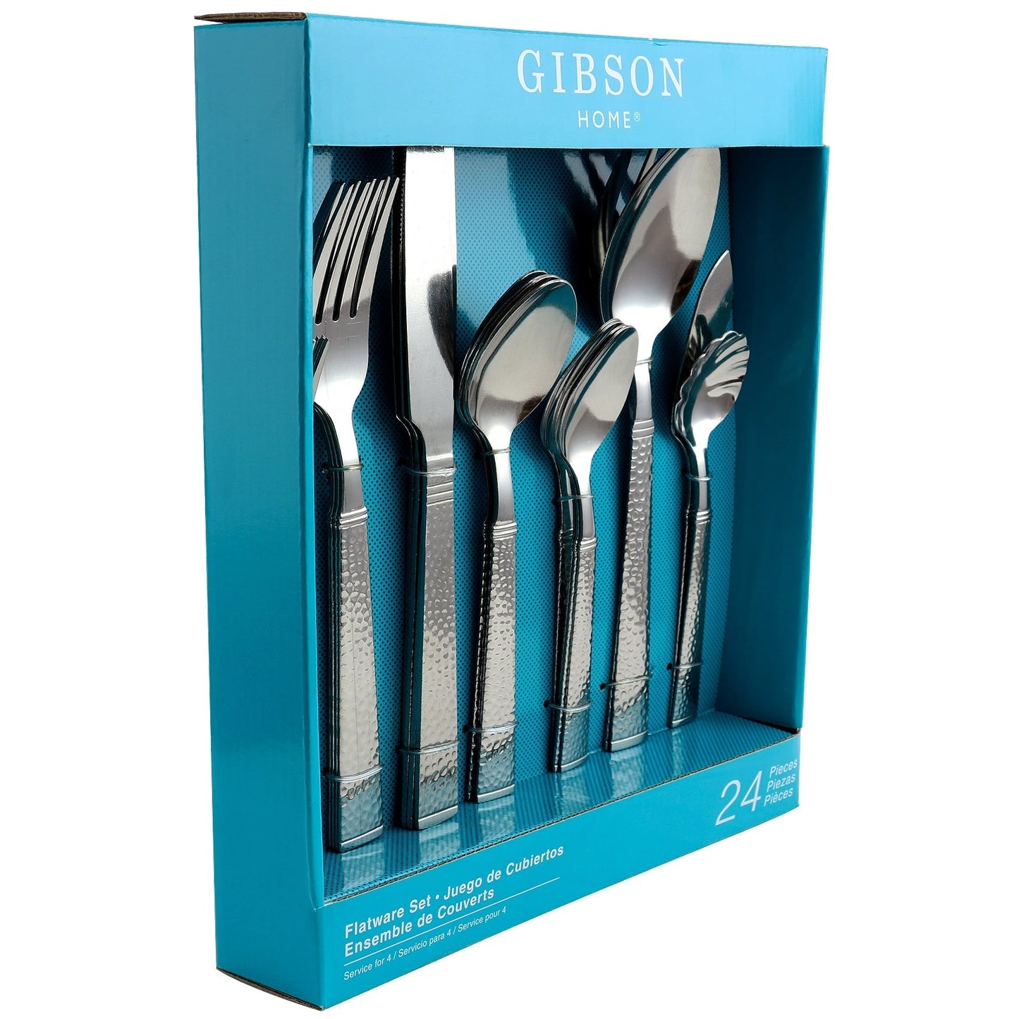 Gibson Prato 24 Piece Stainless Steel Flatware Set LuxuryLifeWay Online Store
