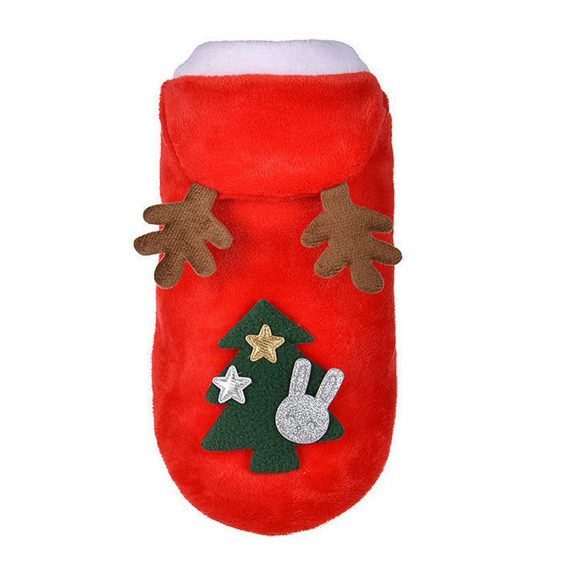 Pet flannel elk christmas clothes Pets Fashion