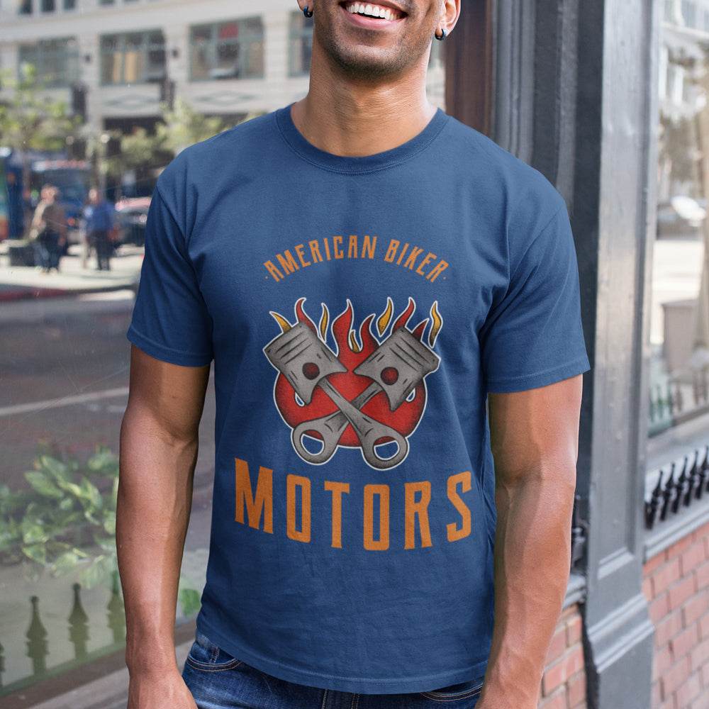 Mens American Biker T-Shirt