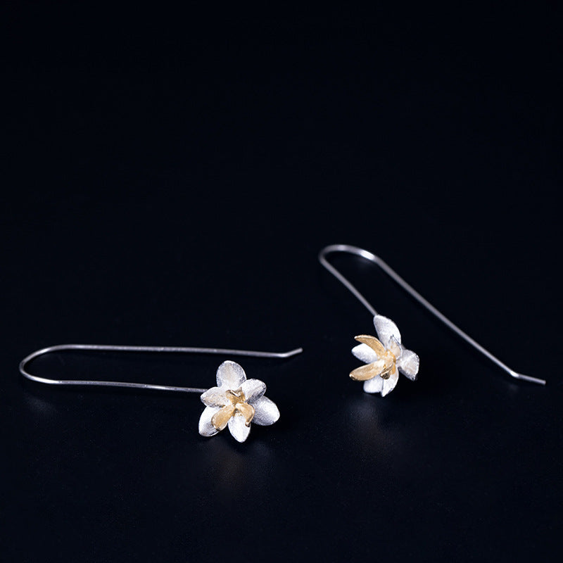 Chinese style s925 flower earrings LadyShow.Store