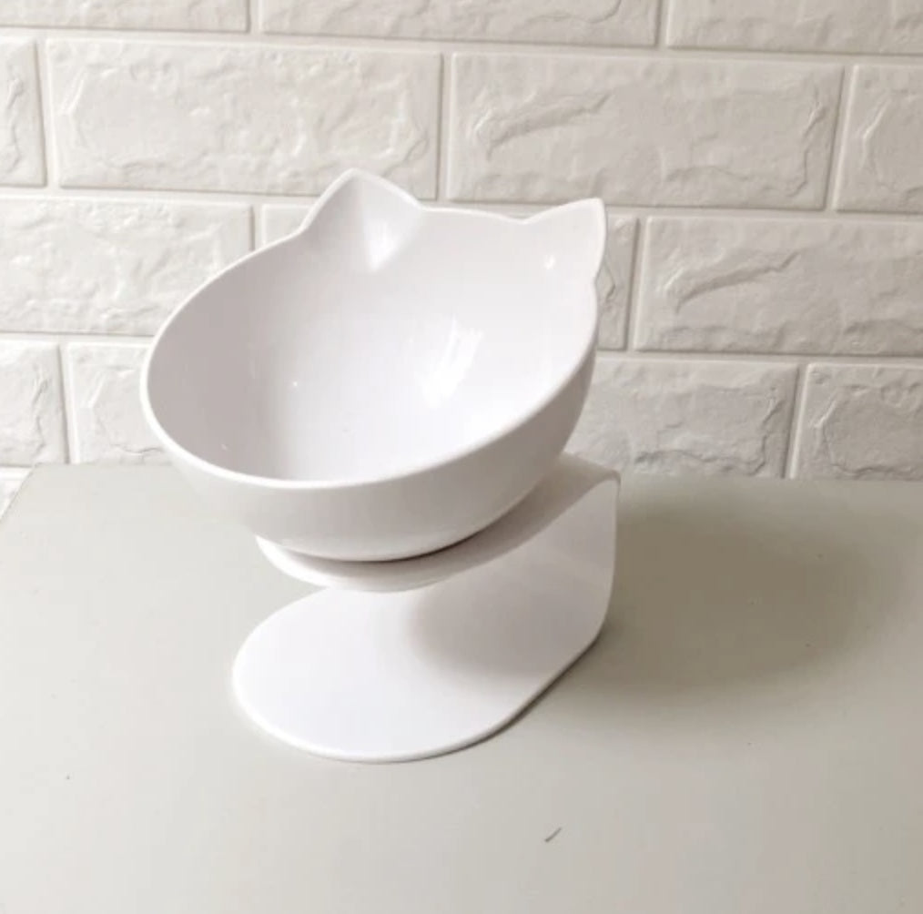Cat Double Bowl Cat Food Bowl Protects Cervical Vertebra Pets Fashion