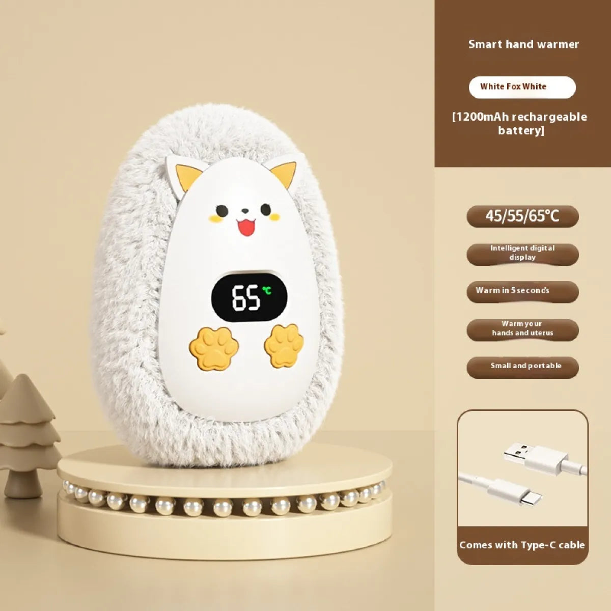 Portable Rechargeable Hand Warmer Pi-Mart
