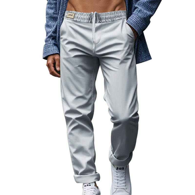 Men's Trousers With Pockets Casual Loose Comfortable Quick-drying Waist-tied Pants NorixaFashion.com