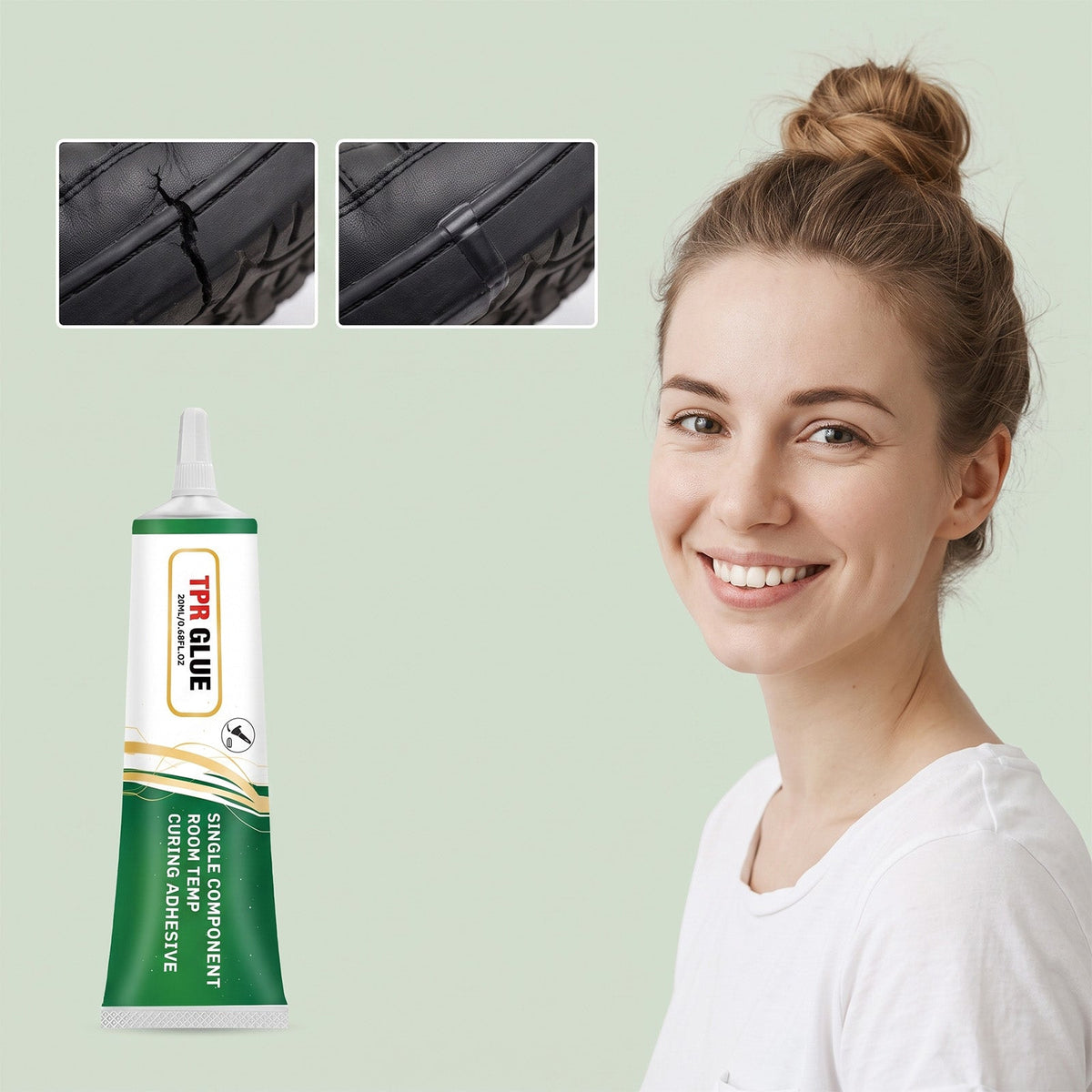 Multi Material Adhesive Suitable For Transparent Adhesive Layer, Flexible Bonding, Convenient Glue Application, Easy To Store Glue Hose, TPR Glue 20ml 1 Box Tri Light Beauty