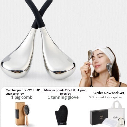 Ice Spoon Beauty Massage Facial Beauty Skincare Facial De-puffing Ice Pack Eye Ice Hammer Cold Compress Device Tri Light Beauty