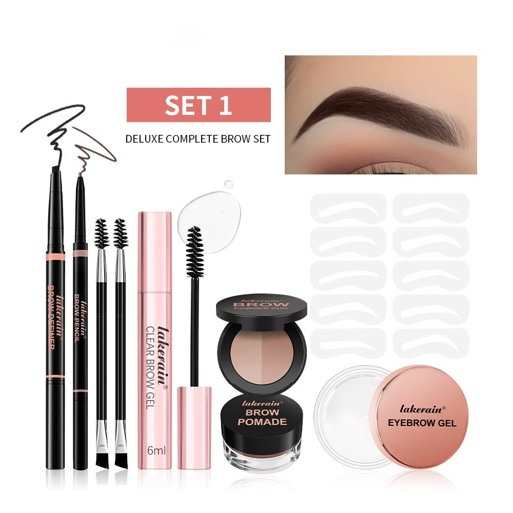 Full Set Of Eyebrows Suit Eyebrow Pencil Natural Suit LadyShow.Store