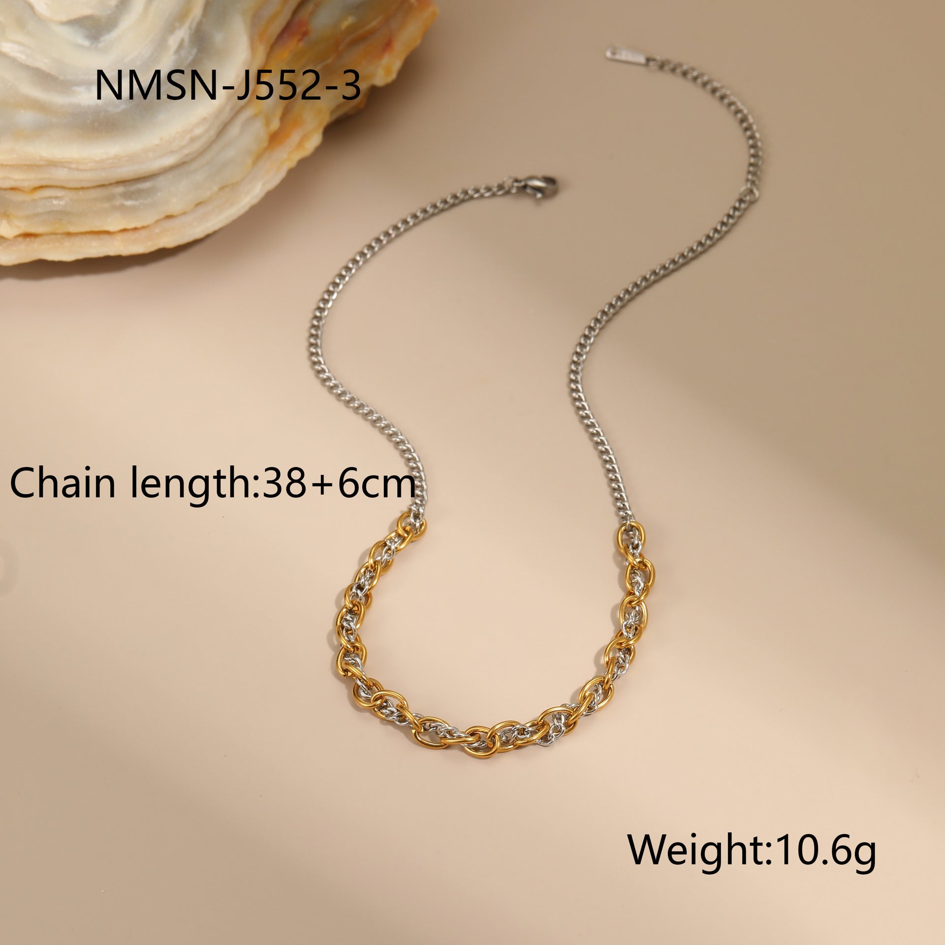 Autumn And Winter New Style Necklaces Gold And Silver Color Matching Earrings Jewelry LadyShow.Store