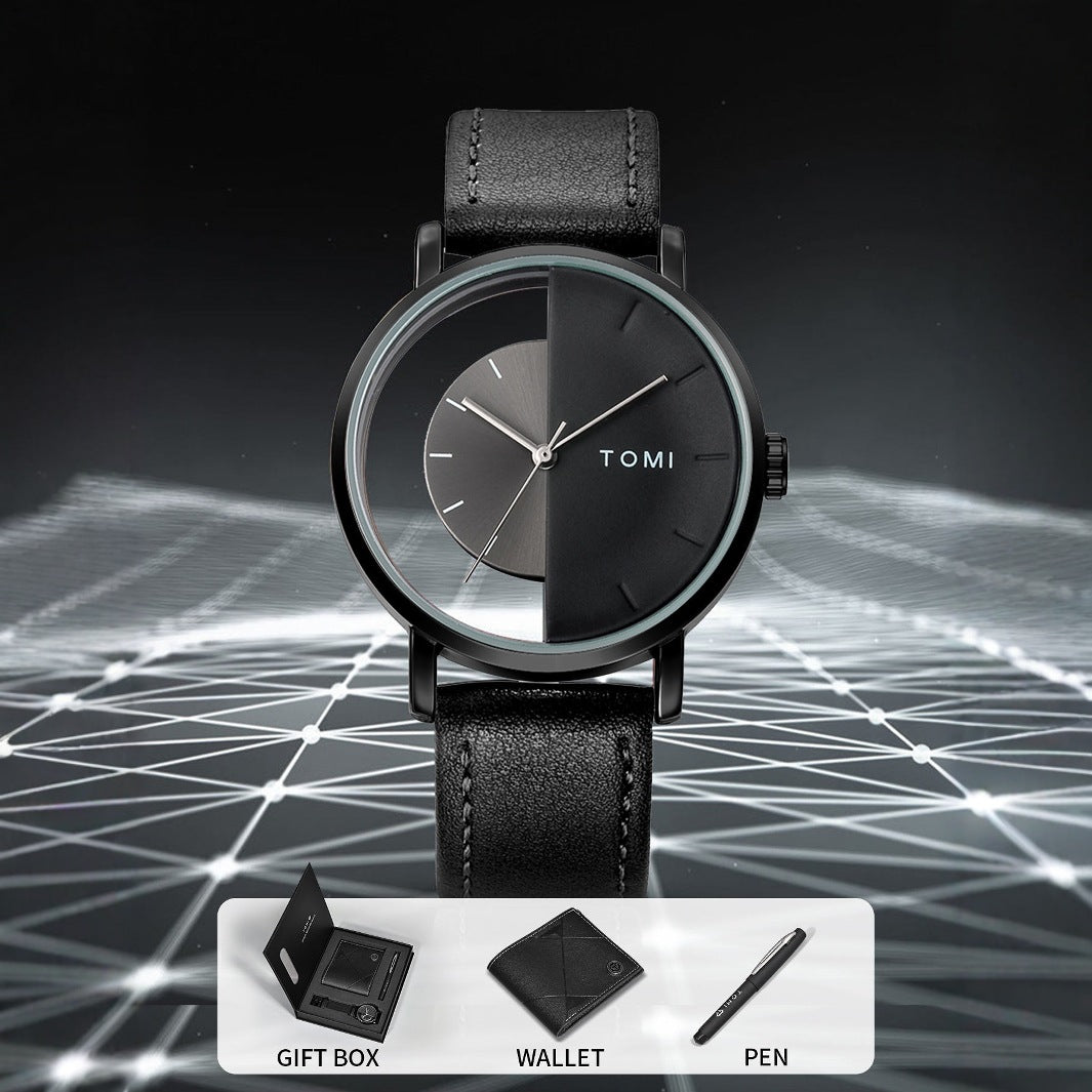 Men's Business Wallet Quartz Watch Set LuxuryLifeWay Online Store