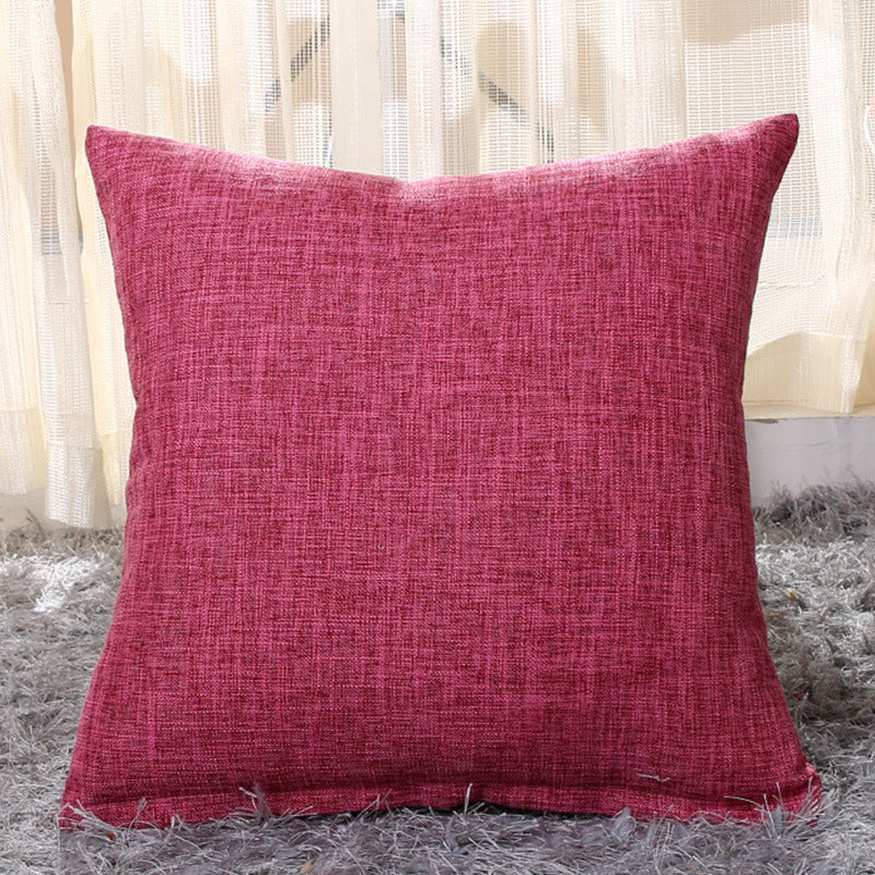 Solid color pillow cushion sofa cushion pillowcase