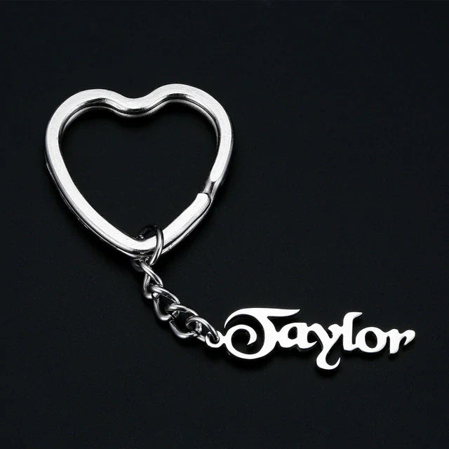 Custom Name Keychains Personalized Monogram Initial Key Chain With Name Engraved Letter for Women Men Jewelry Bag Charm LadyShow.Store